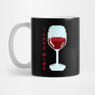 RED WINE - pixelart Mug